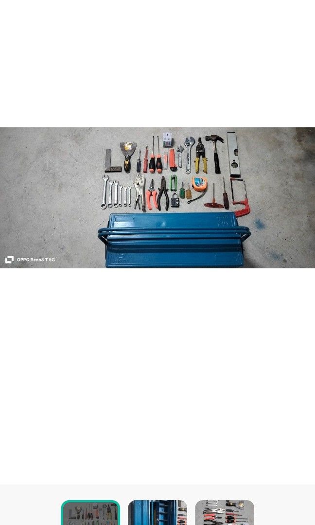 Tool box with various tools445234337169418241