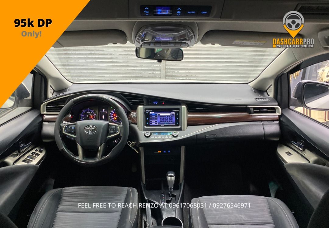 Toyota Innova 2.8 G Auto (Category: Used Cars) located in Manila. Submitted by dashcarrpro (Listing ID 1435990683, Image 2). Description: ‼️Pearl White‼️ 2019 Toyota Innova 2.8 G Automatic 🔸Well maintained unit 🔸Automatic transmission 🔸Diesel engine 🔸7 Seater MPV 🔸Fabric seats 🔸Steering wheel controls 🔸Power windows 🔸Mechanic inspected 🔸Ending plate 9 🔸Thick tires 🔸Cold AC 🔸LTO verified Cash: 845k only! ✔️ Open for Trade-In Schedule y