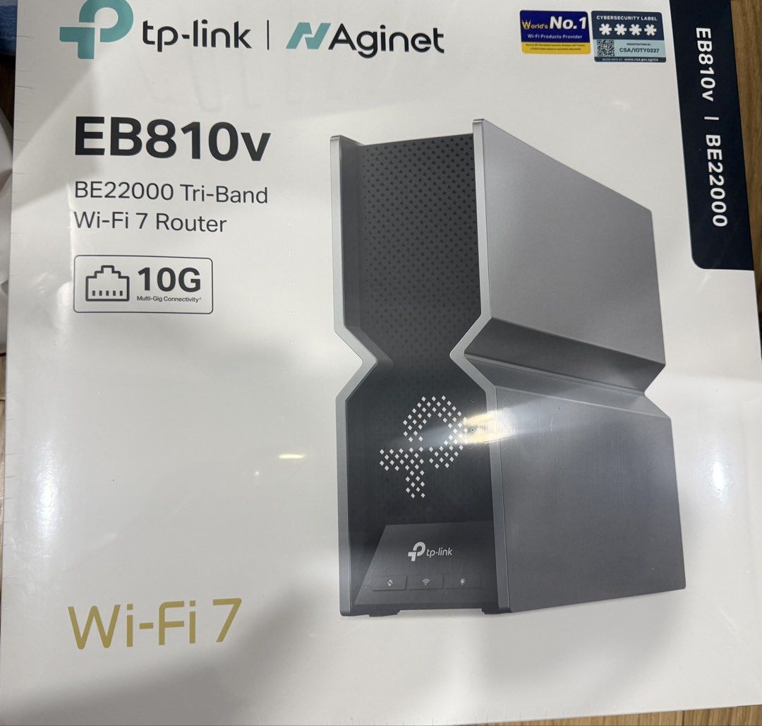 TP-Link EB810v BE22000 Tri-Band Wi-Fi 7 Router
