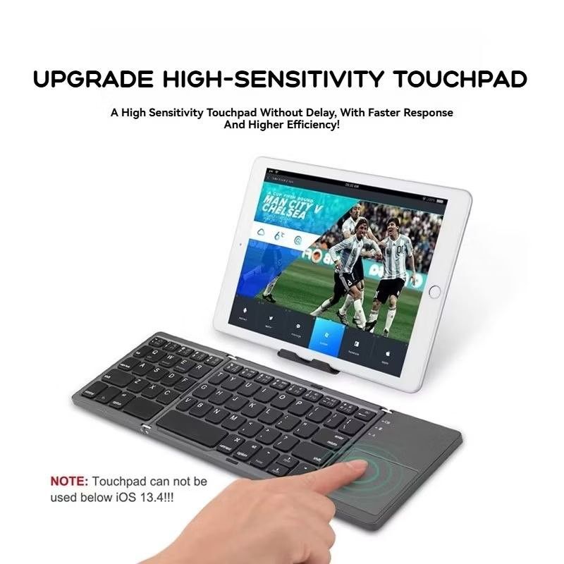 Ultra Thin Triple-Fold Bluetooth Keyboard w/ Touchpad | Universal445420777768243202
