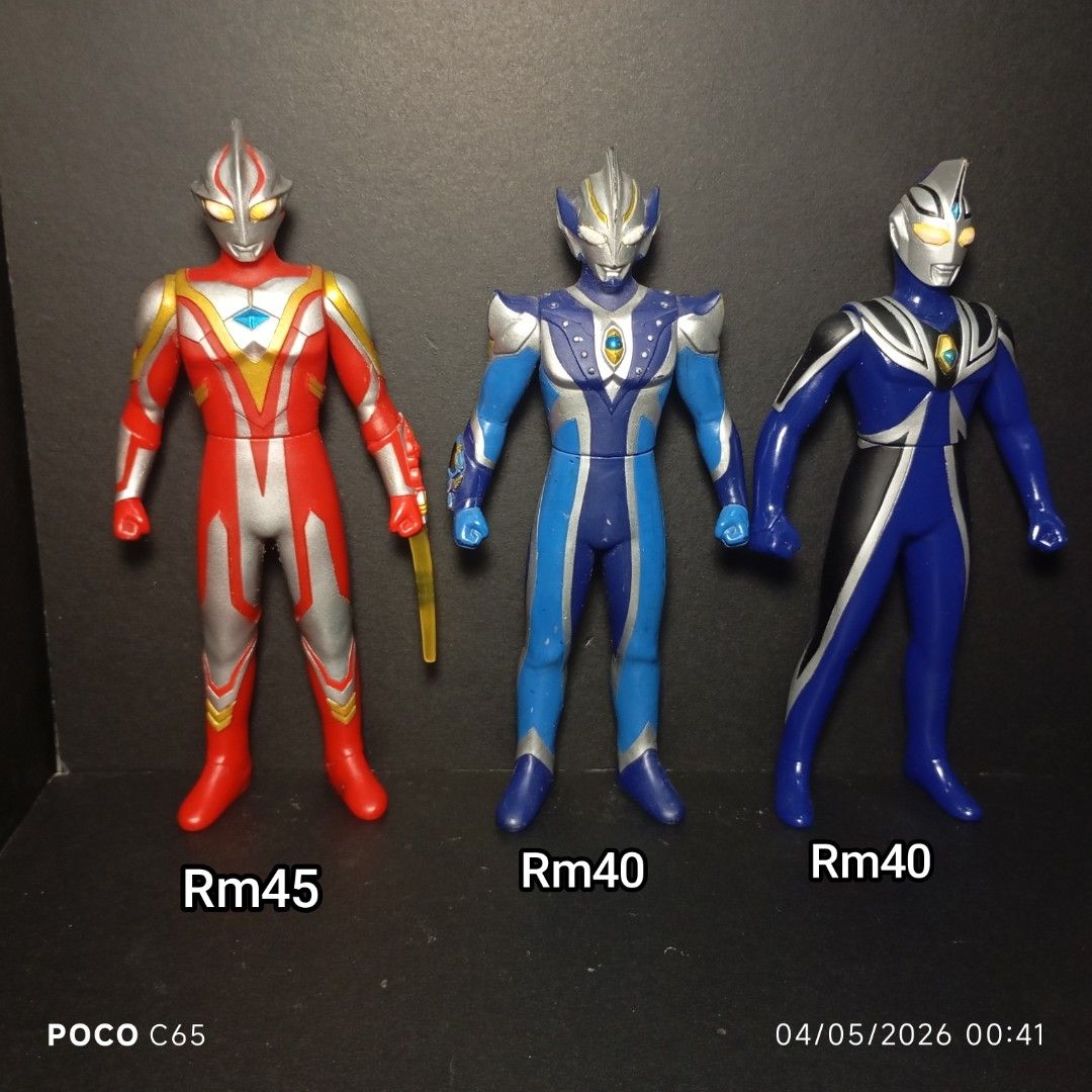 Ultraman Sofubi (Category: Figurines & Statues) located in Johor Bahru. Submitted by izu_collection (Listing ID 1435992779, Image 1). Description: WTS ✨ SOFUBI ULTRAMAN 6.5 HARGA TERMASUK POSTAGE ✅ -mebius sold ✅ -agul v1 sold ✅ AMIK BNYK DAPAT DISCOUNT AND FREE POSTAGE ✅✨.