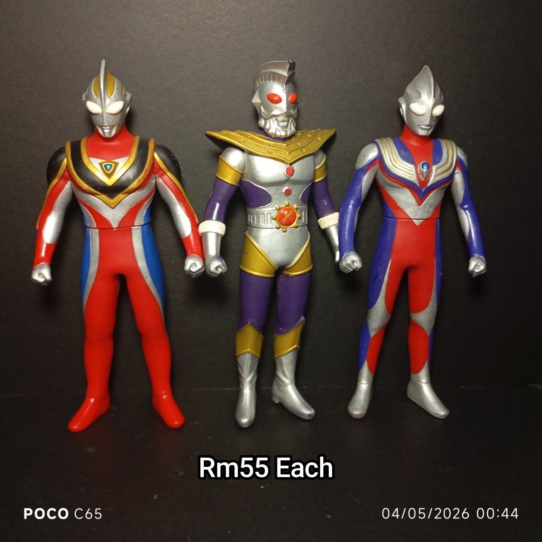 Ultraman Sofubi (Category: Toys & Games) located in Johor Bahru. Submitted by izu_collection (Listing ID 1435993418, Image 1). Description: WTS ✨ SOFUBI ULTRAMAN 6.5 HARGA TERMASUK POSTAGE ✅ -Ultraman Gaia Supreme sold✅❌ AMIK BNYK DAPAT DISCOUNT AND FREE POSTAGE ✅✨.