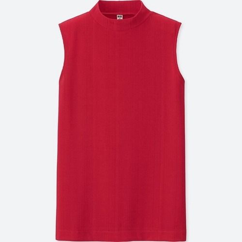 Uniqlo Sleeveless Mock Neck Top (Category: Sleeveless) located in Caloocan City. Submitted by jadorearchive (Listing ID 1436033344, Image 1). Description: barely used.