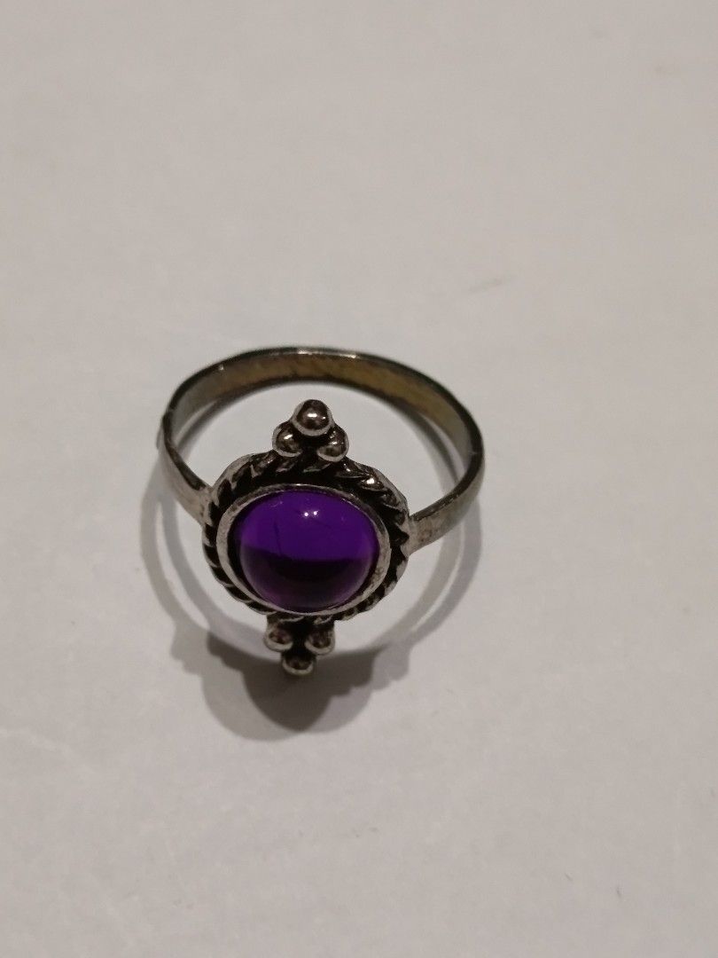 Vintage Rings with Gemstones (Category: Rings) located in Famy. Submitted by potato.label (Listing ID 1436010559, Image 3). Description: - One ring: blue gemstone - One ring: purple gemstone - Intricate designs - Settings - copper and alloy - Adjustable sizes - P500.00 for 2 pieces; P280.00 per piece.