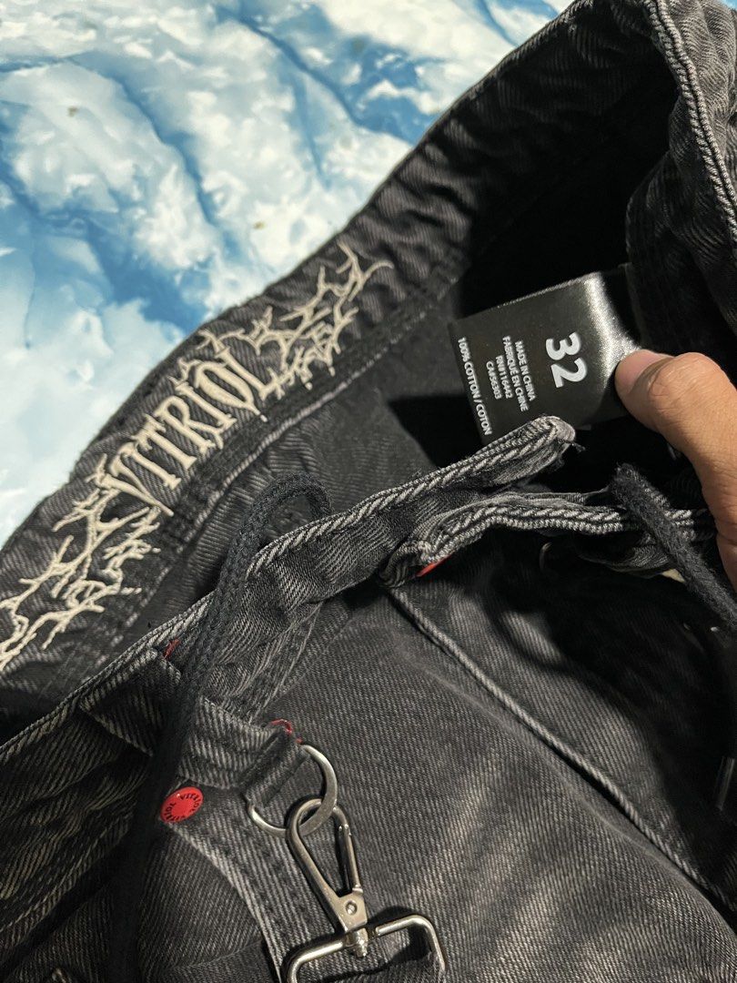Vitriol Void Strap Pants (Tripp NYC Alternative) (Category: Jeans) located in Cagayan de Oro. Submitted by yuichinnie (Listing ID 1436074810, Image 3). Description: Vitriol Void Strap (Tripp Nyc Alternative) Waist: 36 Length: 41 Thigh: 15 Hem: 11.5 Price: 2500.
