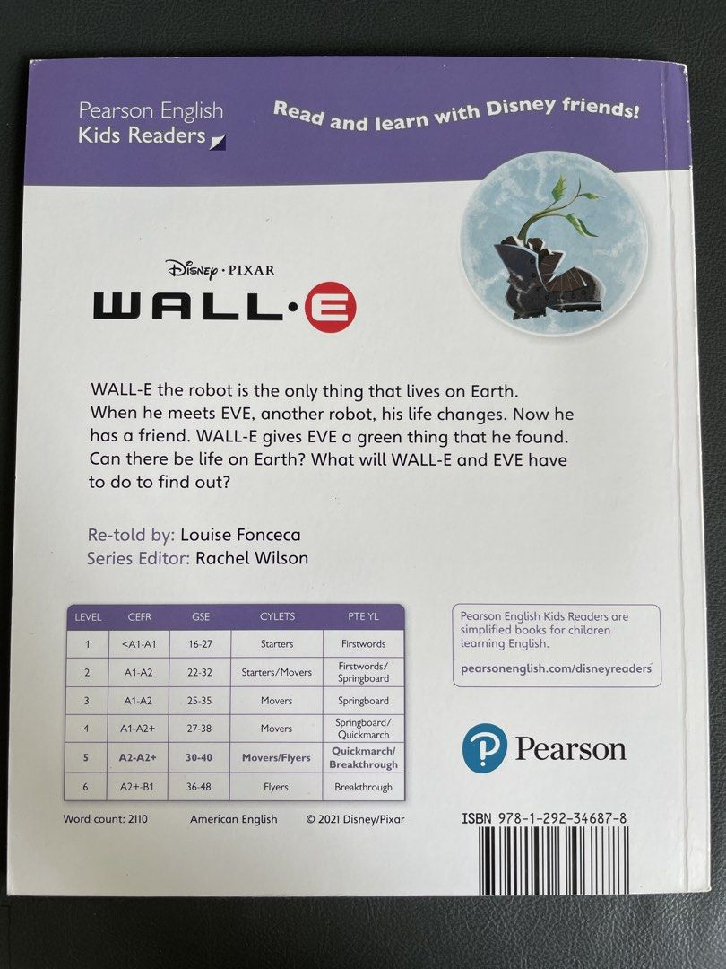 WALL. E （分類：兒童書籍）位於 Hong Kong。 由 KKQQYYTT 提交（商品編號 1435946012，圖片 2）。簡介： Disney. PIXAR LEVEL 5。