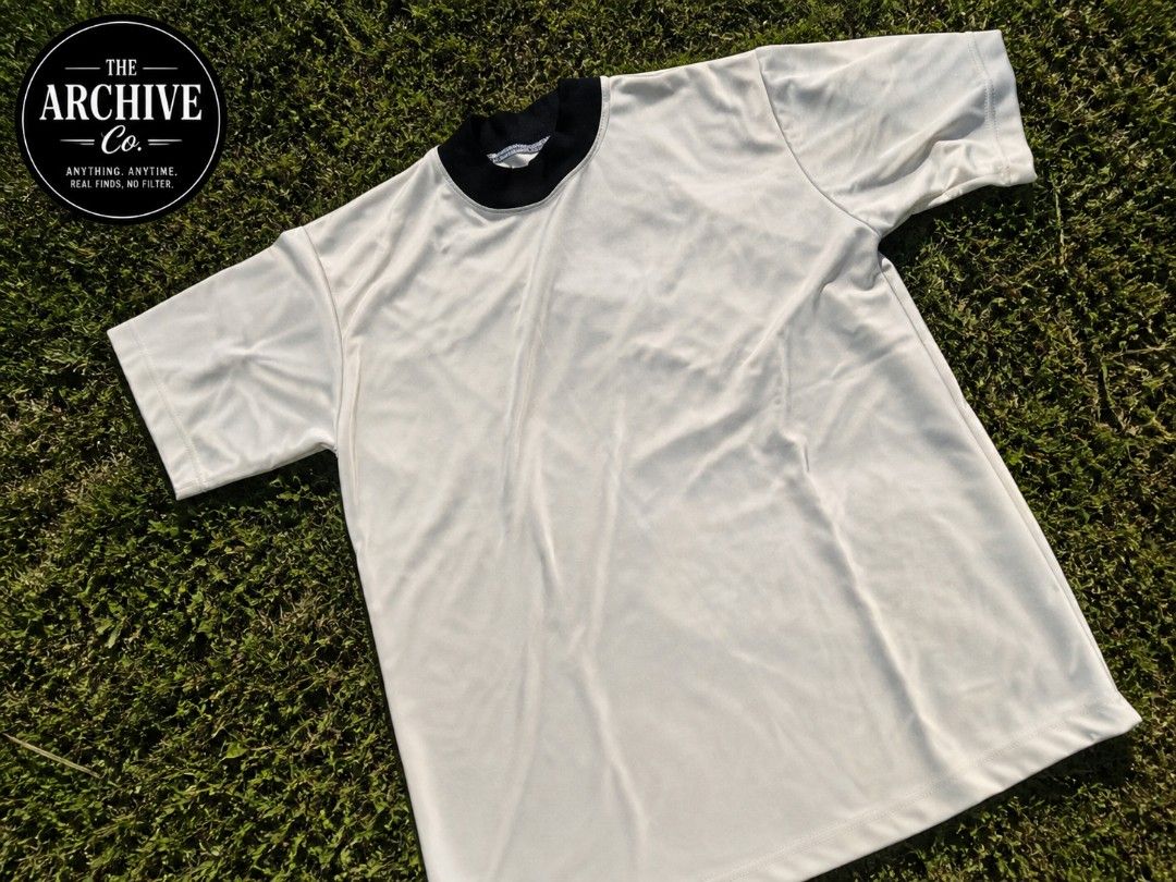 White T-shirt with Black Collar (Category: Tshirts & Polo Shirts ) located in Naic. Submitted by thearchive.co (Listing ID 1436029847, Image 1). Description: FOR SALE‼️ Khaki Pro Club Shirt 👕 Kid Size – Medium ✅ Good as new 💯 Quality fabric 💸 Price: ₱70 ONLY Sulit na sulit for everyday use! 📩 PM na agad—first come, first served!.