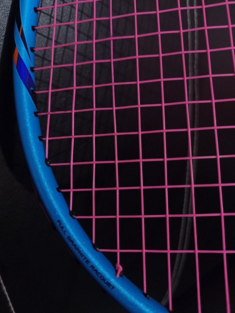Yonex Astrox 02 Black/Blue (Specs in description) (Category: Racket and Ball Sports) located in Cordon. Submitted by jake4_ (Listing ID 1436002794, Image 2). Description: RACKET SPECS: ✔ Yonex Astrox 2 (AX02) ✔ 1st Generation ✔ 2019 Black/Blue ✔ Made in Taiwan ✔ 5U | 19 ~ 24 lbs ✔ G5 | 8.5 ~ 10.5 kg STRING SPECS: ✔ Price: ₱850.00 + ₱200 ✔ Li-Ning No. 1 (AXJJ018) Pink ✔ Used by national/pro-level players ✔ Main: 23 | Cross: 25 ✔ 1-piece top-down c