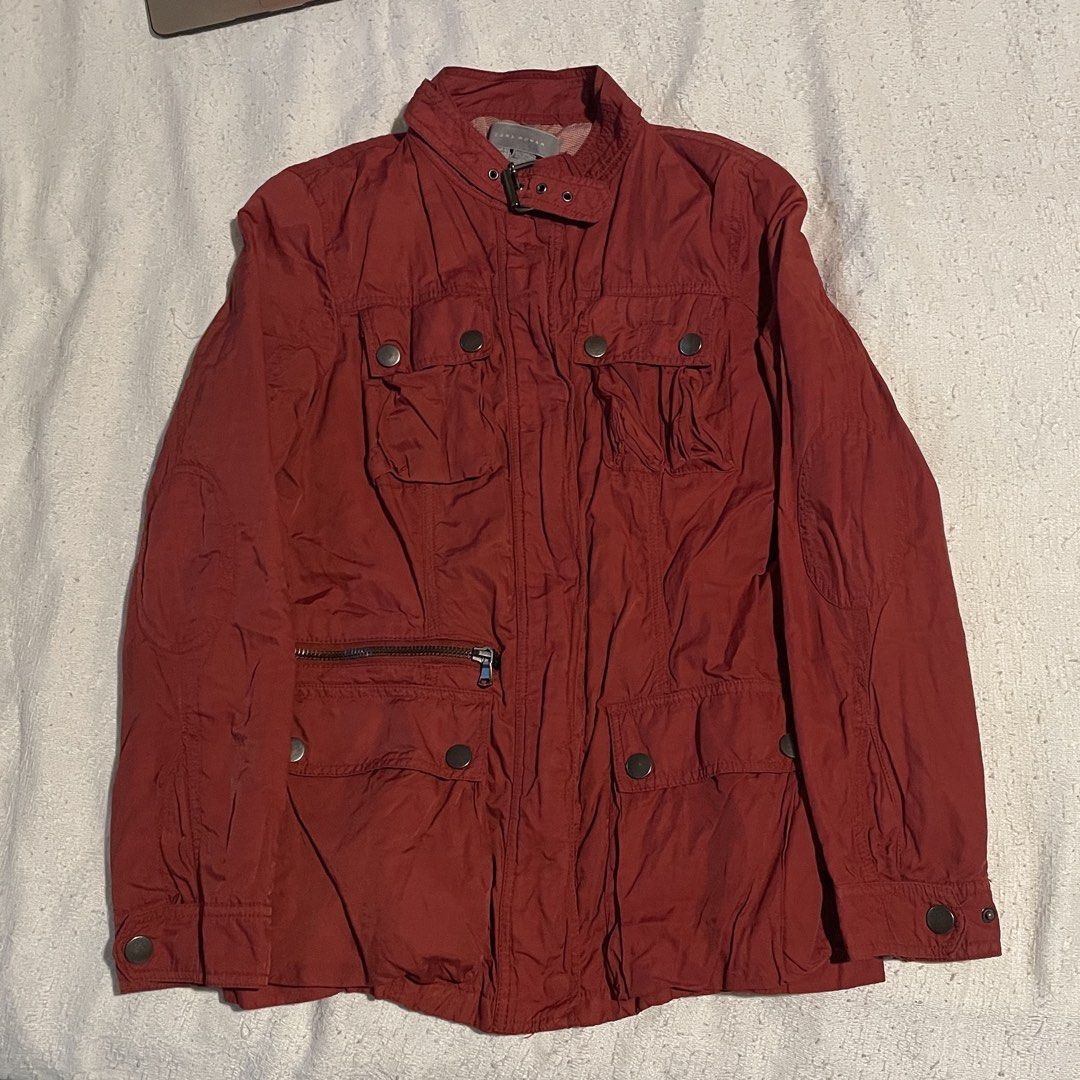 zara womens jacket/coat red (Category: Coats, Jackets and Outerwear) located in Quezon City. Submitted by froodless (Listing ID 1436019827, Image 1). Description: XL outside fabric is a little itchy.