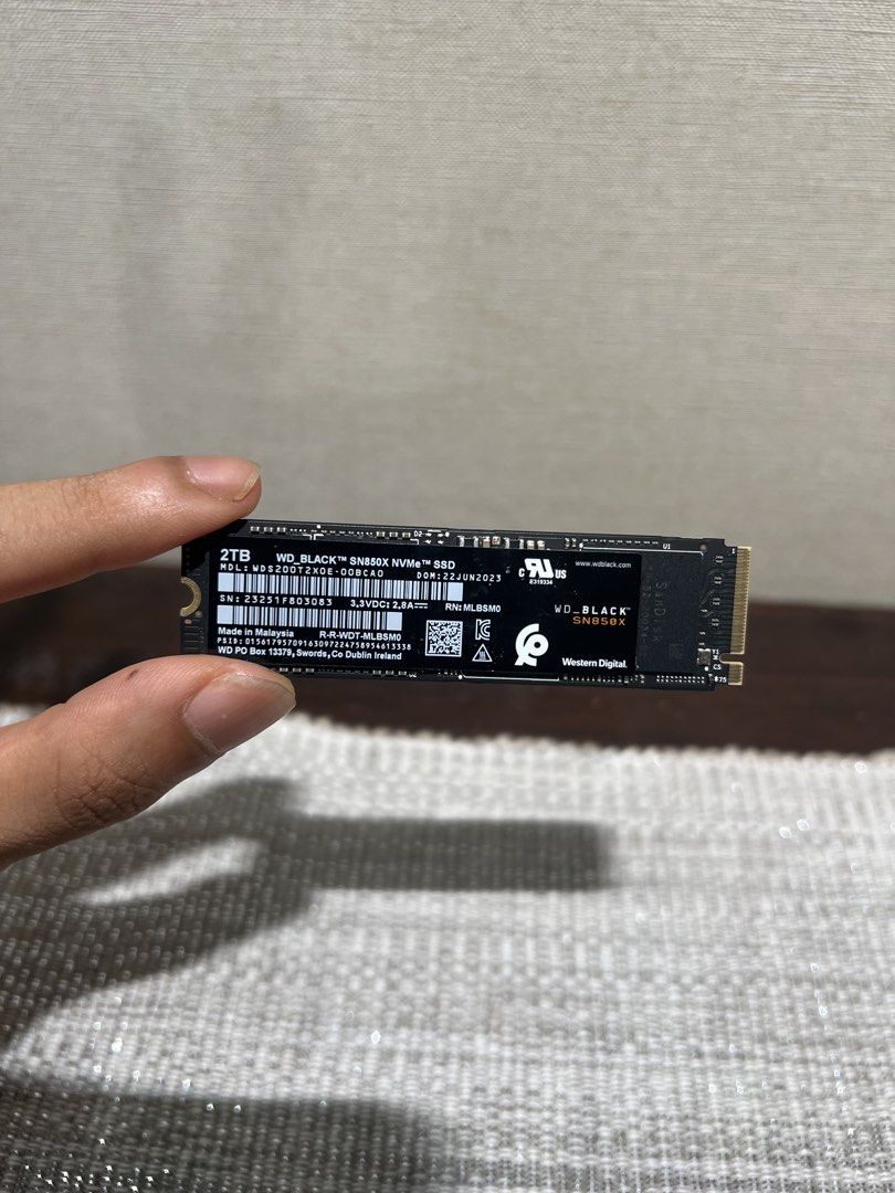 2TB NVMe SSD WD Black SN850X