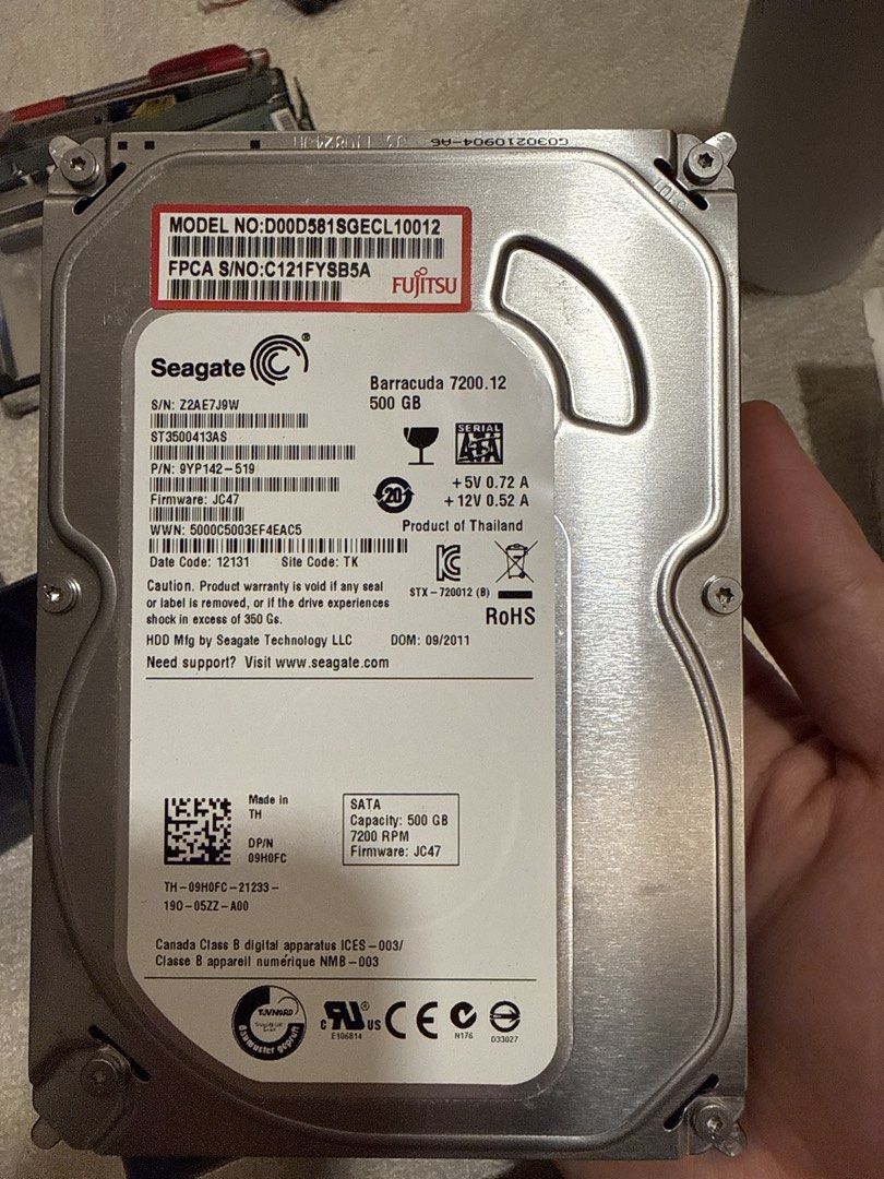 500gb Seagate  barracuda 7200