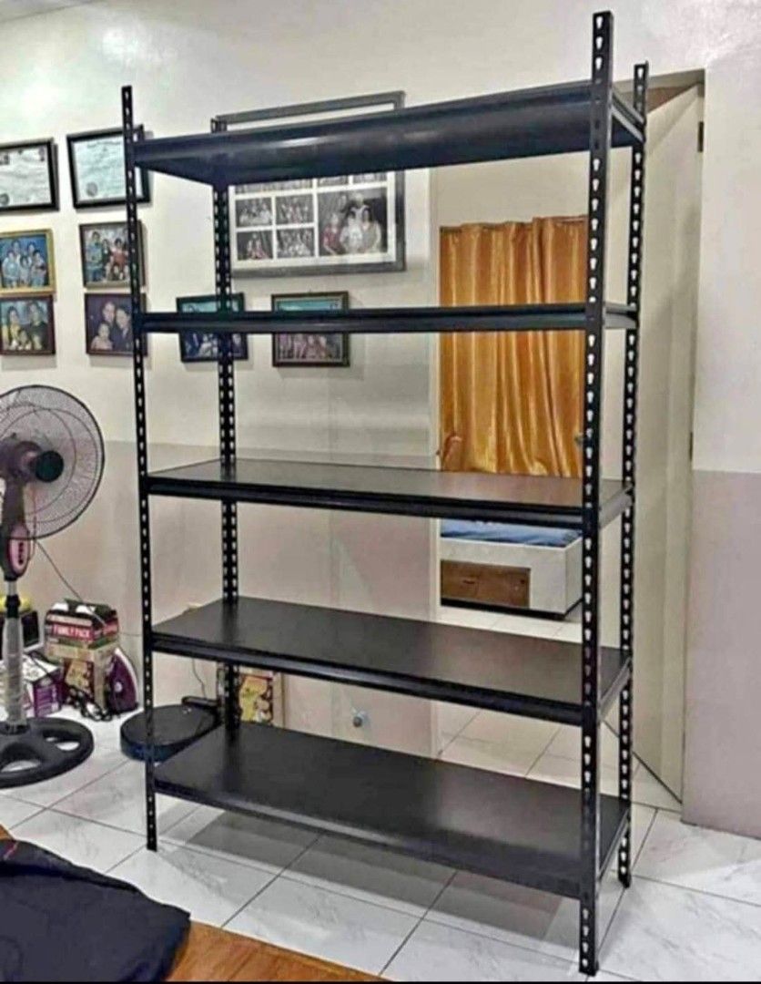 5 Layer Metal Rack (Category: Shelves, Cabinets & Racks) located in Quezon City. Submitted by diannecaya86853 (Listing ID 1436134870, Image 2). Description: Boltless laminated wood 120x40x200cm. 2600 120x30x180cm..2500.