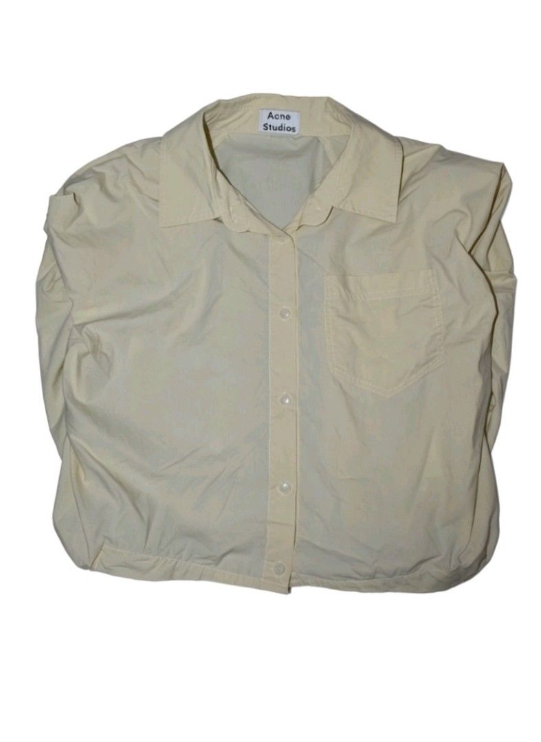 SALE -- Acne Studios Yellow Shirt (Category: Shirts) located in Compostela. Submitted by retrocebu (Listing ID 1434147252, Image 1). Description: Lightly used like new Fits Sz Small - Medium No issues SALE NOW 320+sf Location compostela cebu.