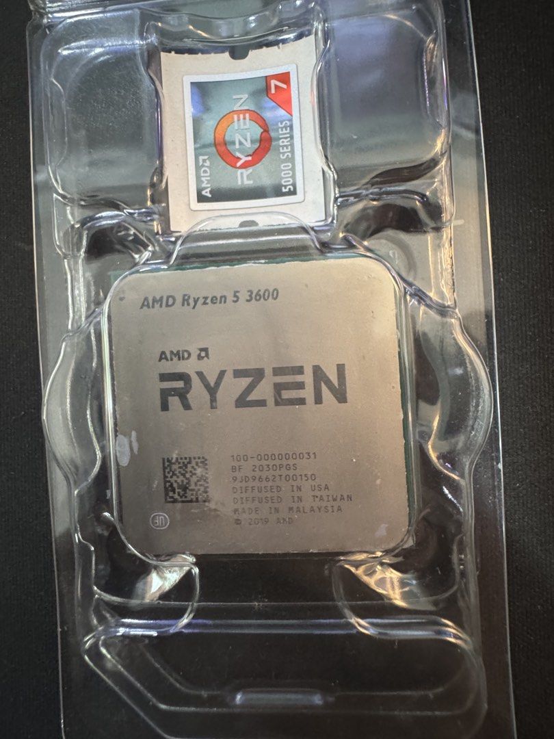 AMD Ryzen 5 3600 CPU with Stock Cooler