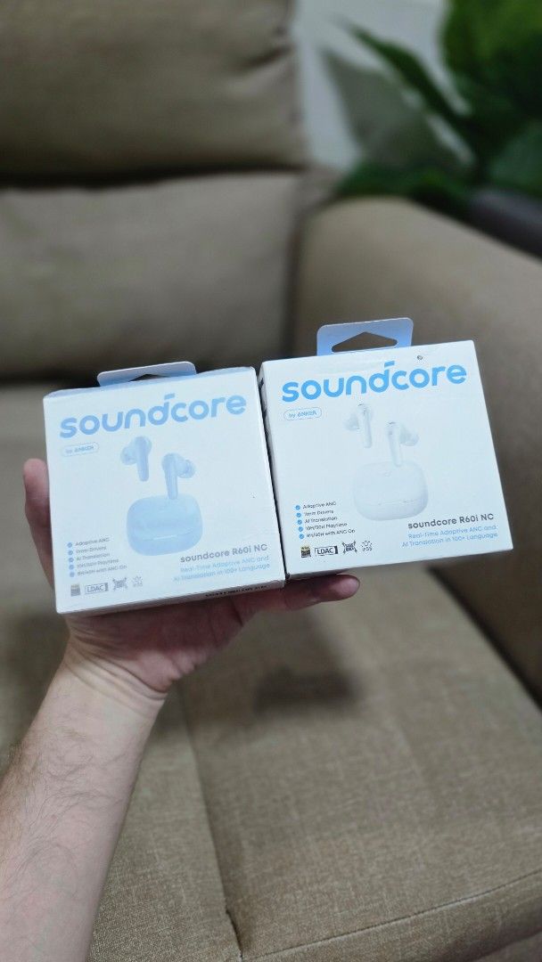 Anker Soundcore R60i (Category: Headphones & Headsets) located in Malabon City. Submitted by hyrugadgets (Listing ID 1436252832, Image 1). Description: Anker Sounrcore R60i Adaptive ANC / 10 to 50h Price: P.1,190 .