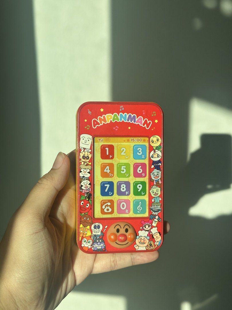 Anpanman Phone (Category: Interactive Toys) located in Taguig. Submitted by declutzy (Listing ID 1436188464, Image 2). Description: Battery operated phone working As is item With battery included.