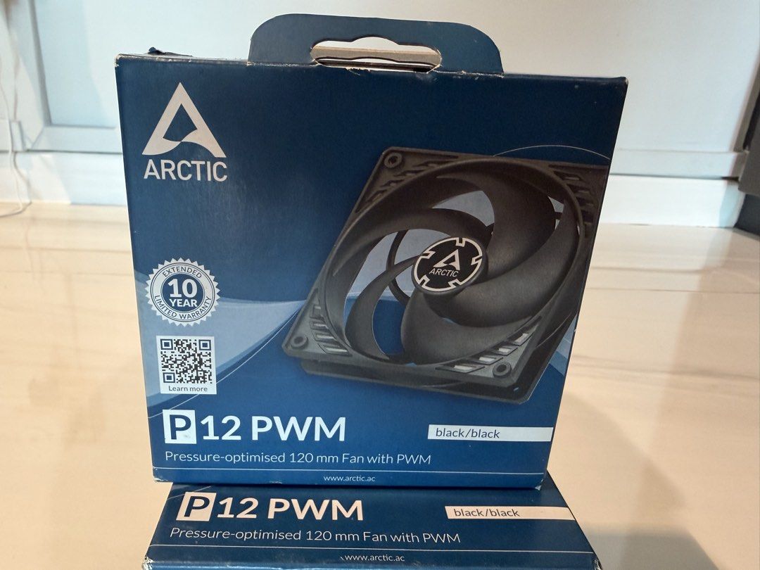 Arctic P12 PWM Pressure-Optimised 120mm Fan - Black