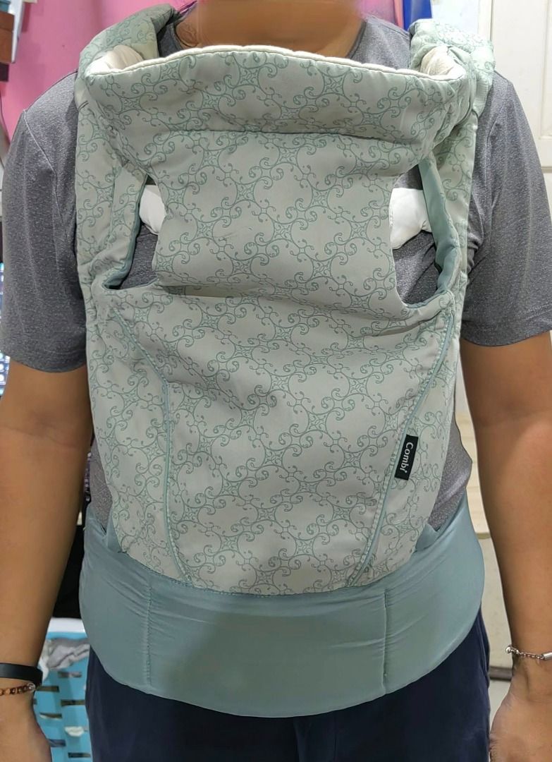 Baby Carrier - COMBI (Category: Carriers & Slings) located in Cebu City. Submitted by dudes_villanueva (Listing ID 1436220087, Image 1). Description: Baby Carrier Brand: COMBI 2-Way Carrying: It can be used for front-facing In good condition Japan Quality .