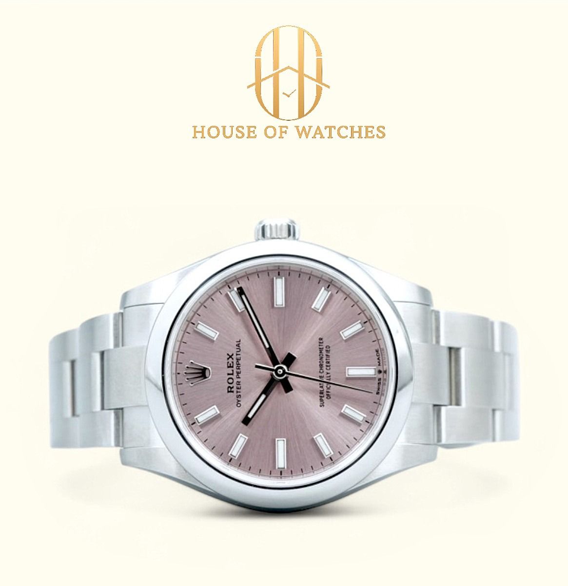 Brand New April 2025 Rolex Oyster Perpetual 31 Pink Oyster 277200 277200 Pink OP31 (Category: Watches) located in Singapore. Submitted by houseofwatches.sg (Listing ID 1436139141, Image 1). Description: Stay connected with House of Watches! Brand New April 2025 Rolex Oyster Perpetual 31 Pink Oyster 277200 Our Price: $11,250 SKU: HS23130 Brand: Rolex Reference: 277200 Condition: Brand New Dated: April 2025 Dial: Pink Material: Stainless Steel Case