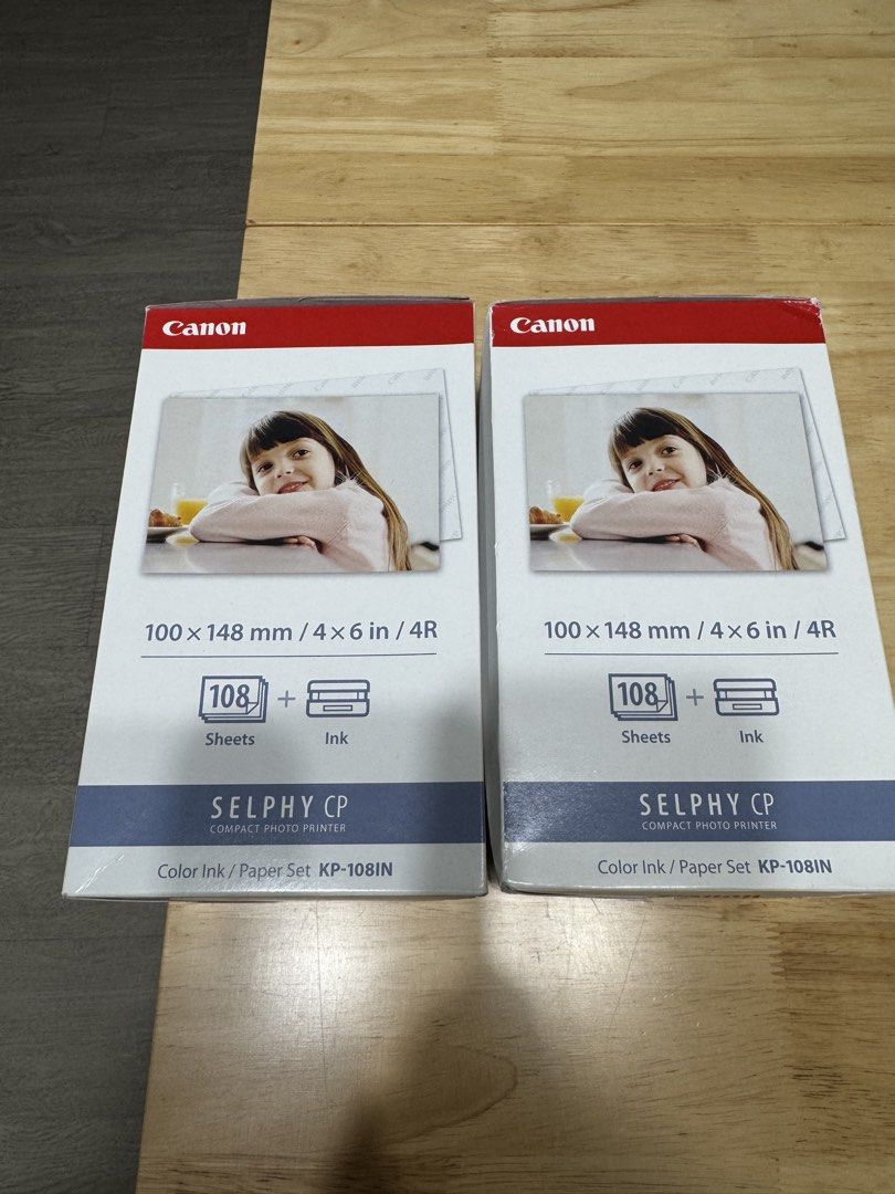 Canon SELPHY CP Compact Photo Printer - Color Ink / Paper Set  (KP-108IN)