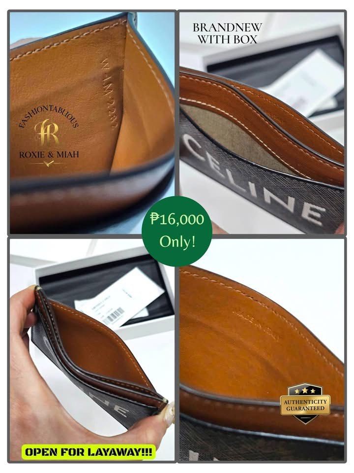 Celine Triomphe Card Holder ✨🤎 (Category: Luxury Bags & Wallets) located in Mandaluyong City. Submitted by luxprelovedbagsparadise (Listing ID 1436144996, Image 3). Description: ✨ CLASSY, COMPACT, AND SO YOU ✨ Looking for that perfect everyday luxury piece? 👀 This Celine Triomphe Card Holder is giving effortless elegance — sleek, timeless, and super functional 💼💕 ✔️ Brand new with box ✔️ Authenticity guaranteed ✅ ✔️ Perfect for cards & cash o