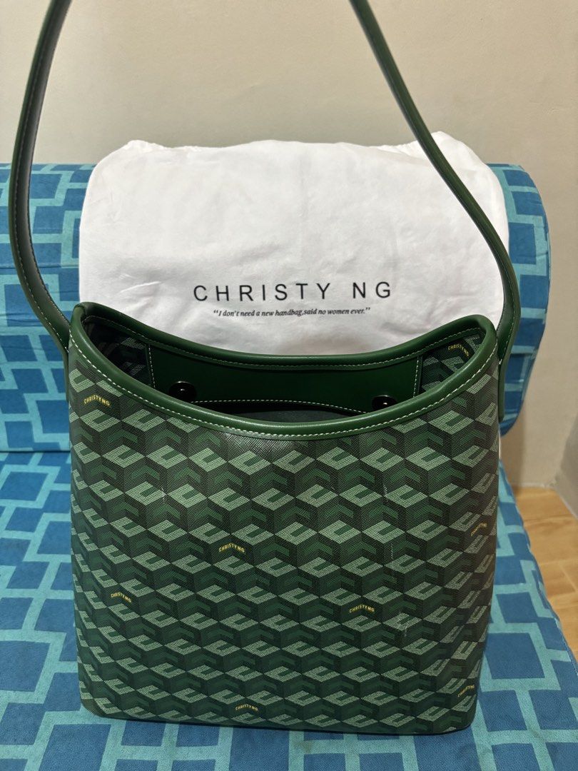 Christy Ng Alesso Medium in Green (Category: Shoulder Bags) located in Caloocan City. Submitted by katequiballo (Listing ID 1436236166, Image 1). Description: Used only once in Thailand Minimal scratches. Negotiable..