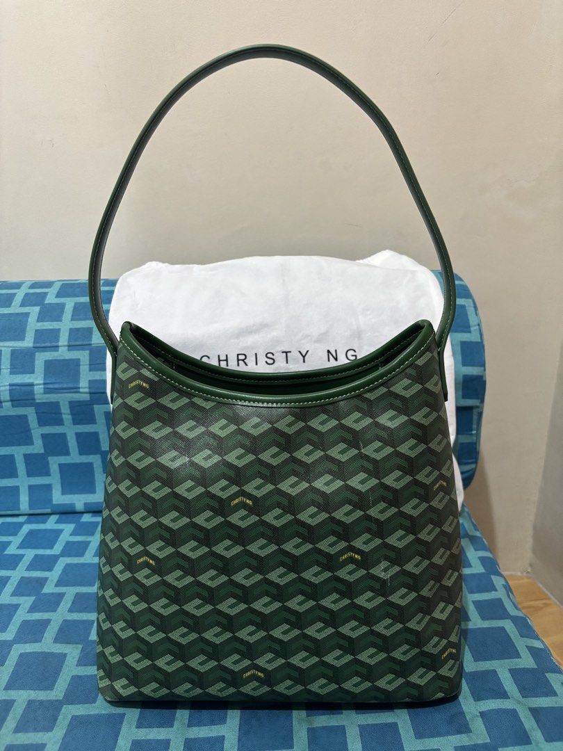 Christy Ng Alesso Medium in Green (Category: Shoulder Bags) located in Caloocan City. Submitted by katequiballo (Listing ID 1436236166, Image 3). Description: Used only once in Thailand Minimal scratches. Negotiable..