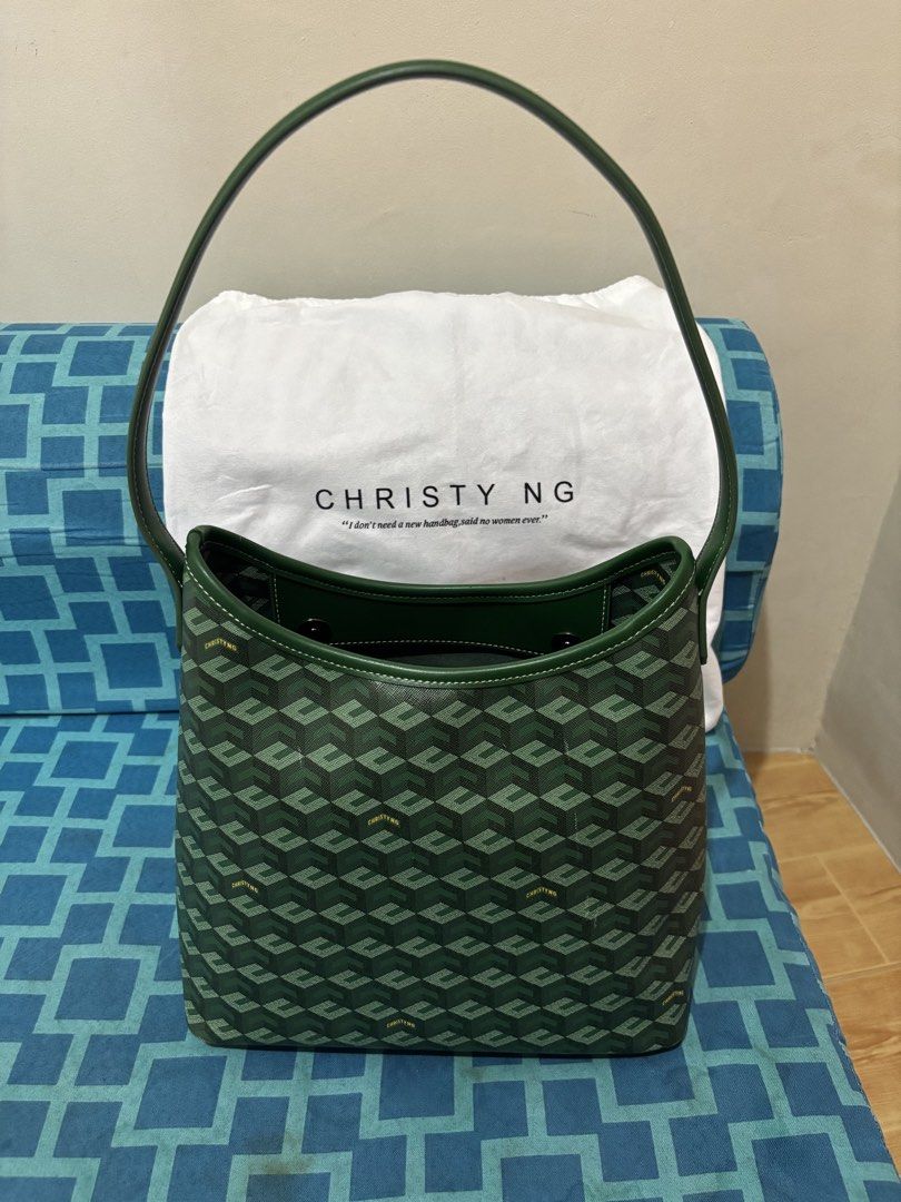 Christy Ng Alesso Medium in Green (Category: Shoulder Bags) located in Caloocan City. Submitted by katequiballo (Listing ID 1436236166, Image 2). Description: Used only once in Thailand Minimal scratches. Negotiable..