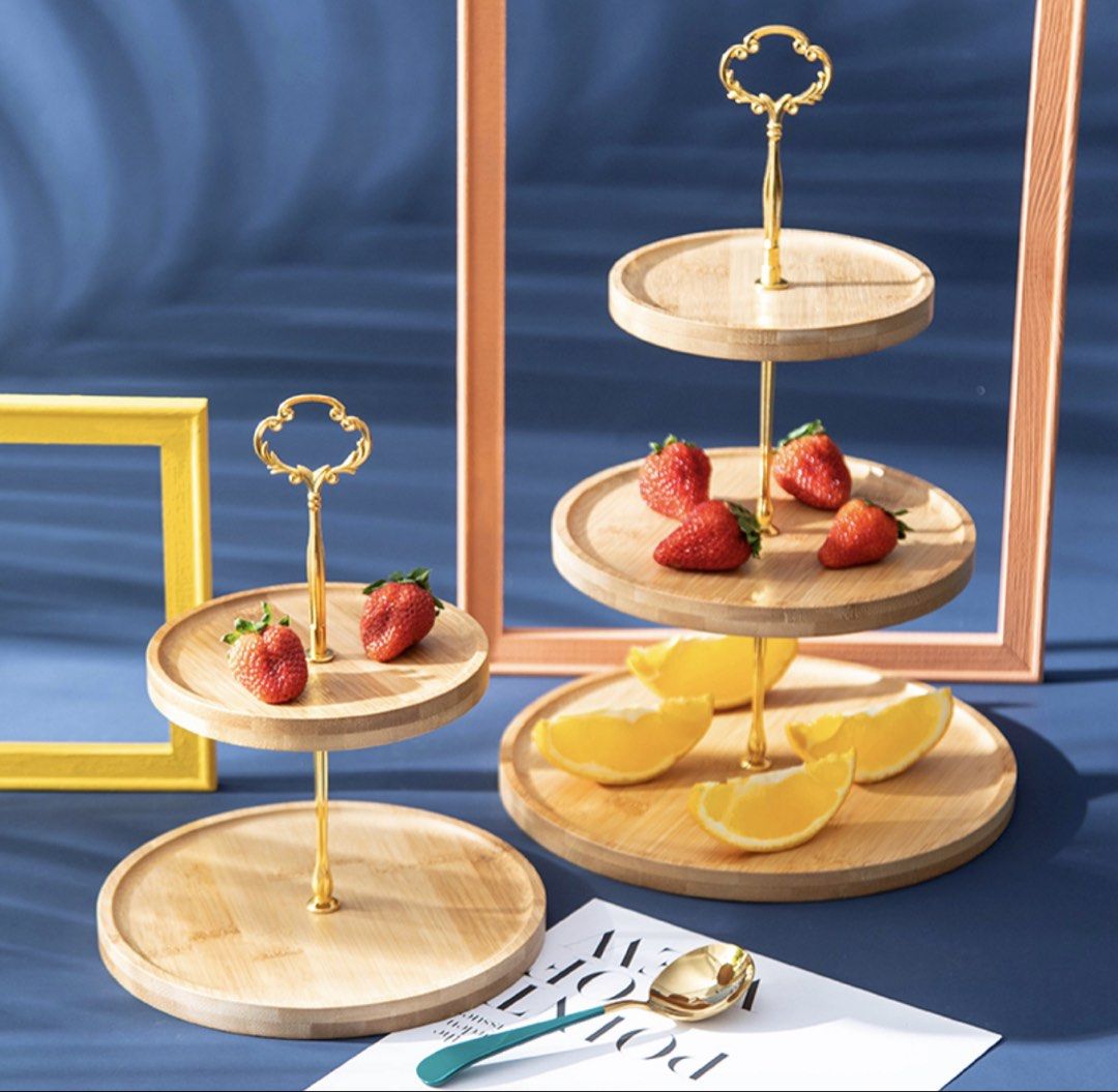 Clearance sales! 3 Tier wooden dessert Stand