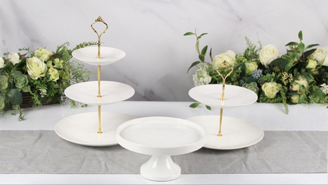 Clearance sales ! 3 tier ceramic dessert stand446002990333317121