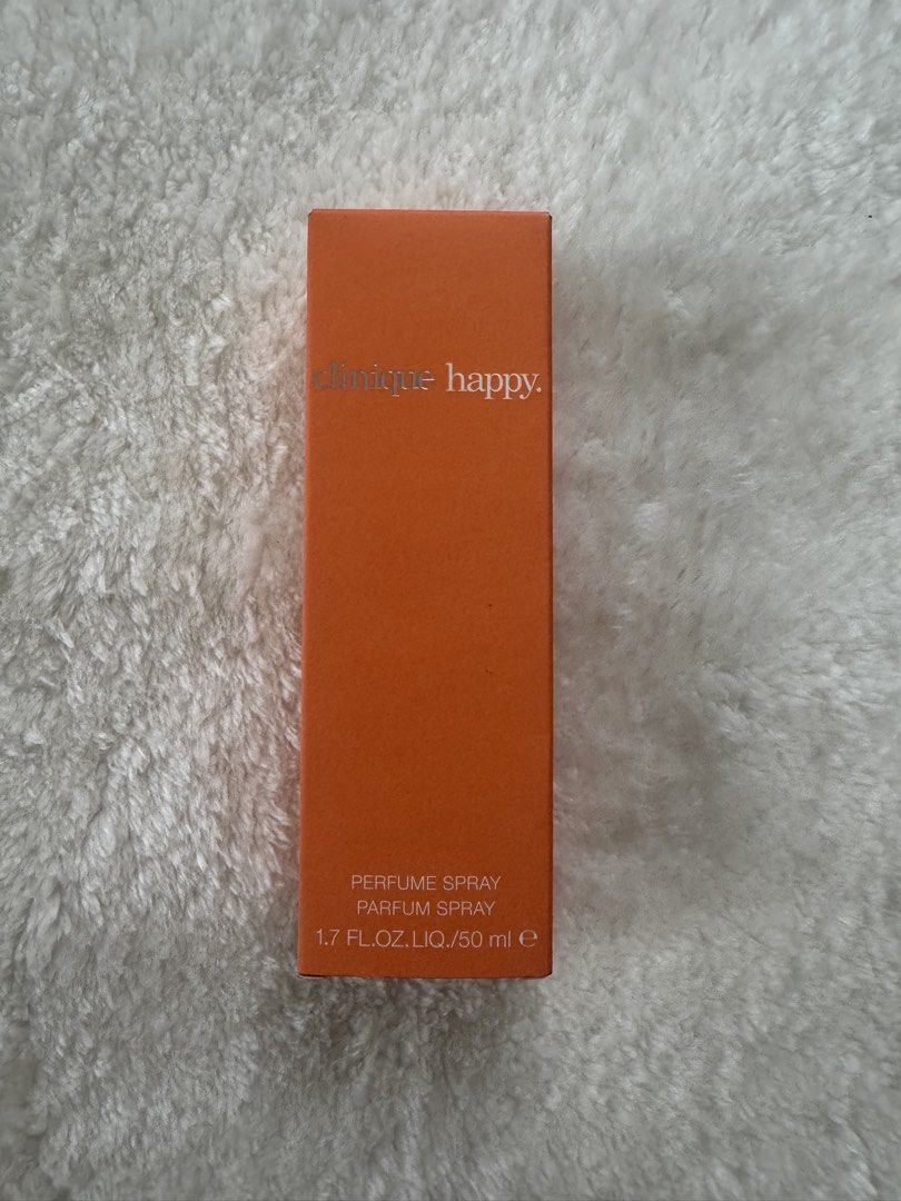 Clinique Happy 50ml (Category: Fragrance & Deodorants) located in Cainta. Submitted by shop_codi (Listing ID 1436192248, Image 1). Description: 50ml Clinique’s bestselling women’s perfume. Every citrus-bright, floral-fresh note holds the promise of a happy day. RFS: Got this from an ex-deal between our company and Clinique.