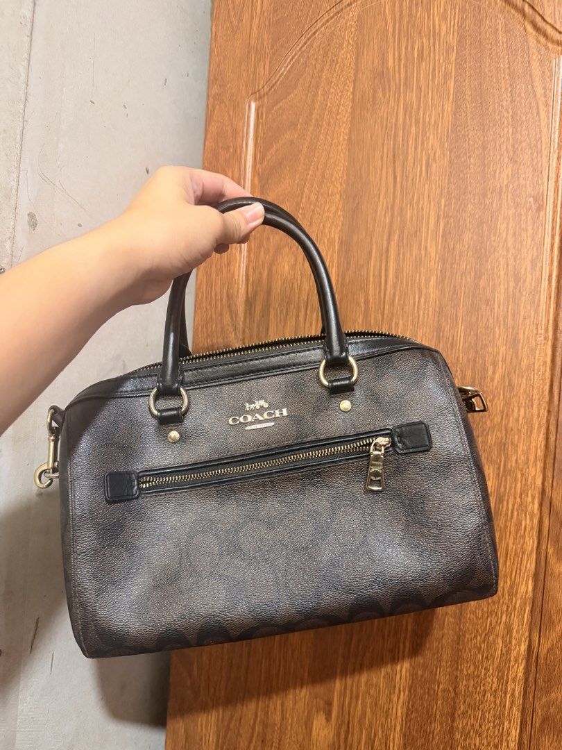 Coach Rowan (Category: Luxury Bags & Wallets) located in Bacolod City. Submitted by vintified (Listing ID 1436125498, Image 1). Description: Authentic Coach Rowan -faded hardware (not noticeable) -missing hangtag 8/10.