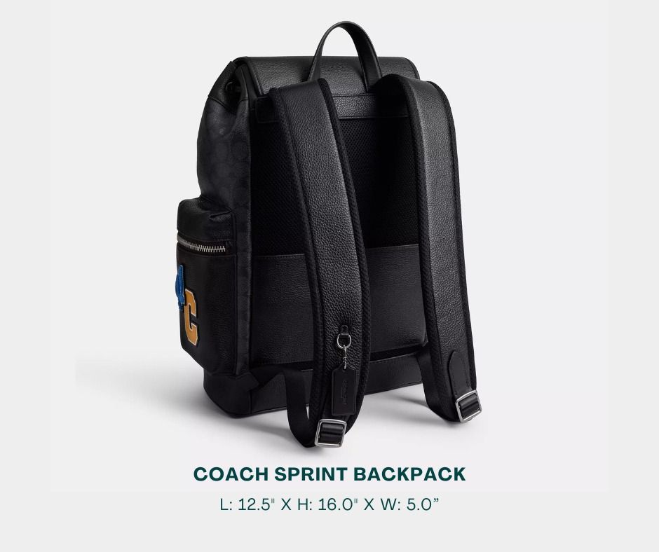 COACH Sprint Backpack for Men (Category: Backpacks) located in Manila. Submitted by moncaro.outlet (Listing ID 1436149981, Image 2). Description: COACH Outlet SPRINT Backpack - For Office or Formal Wear 💼 - In Signature Canvas - Size: L: 11.25” x H: 17.75” x W: 6.5” - Inclusions: Coach Paper Bag + Dust Bag - Lowest Price Guaranteed 💯 - From DTI Registered Supplier 🫡 - For MEETUP / PICKUP / DELIVERY ✅ FB Page: Moncaro Outlet IG Page: @moncaro.o