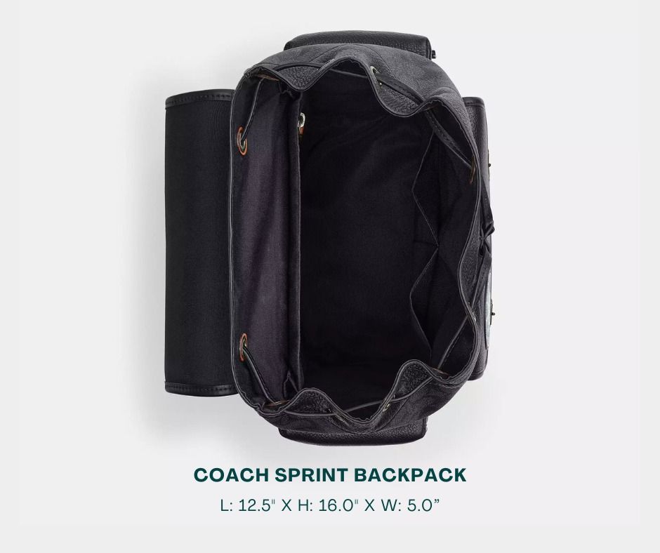 COACH Sprint Backpack for Men (Category: Backpacks) located in Manila. Submitted by moncaro.outlet (Listing ID 1436149981, Image 3). Description: COACH Outlet SPRINT Backpack - For Office or Formal Wear 💼 - In Signature Canvas - Size: L: 11.25” x H: 17.75” x W: 6.5” - Inclusions: Coach Paper Bag + Dust Bag - Lowest Price Guaranteed 💯 - From DTI Registered Supplier 🫡 - For MEETUP / PICKUP / DELIVERY ✅ FB Page: Moncaro Outlet IG Page: @moncaro.o