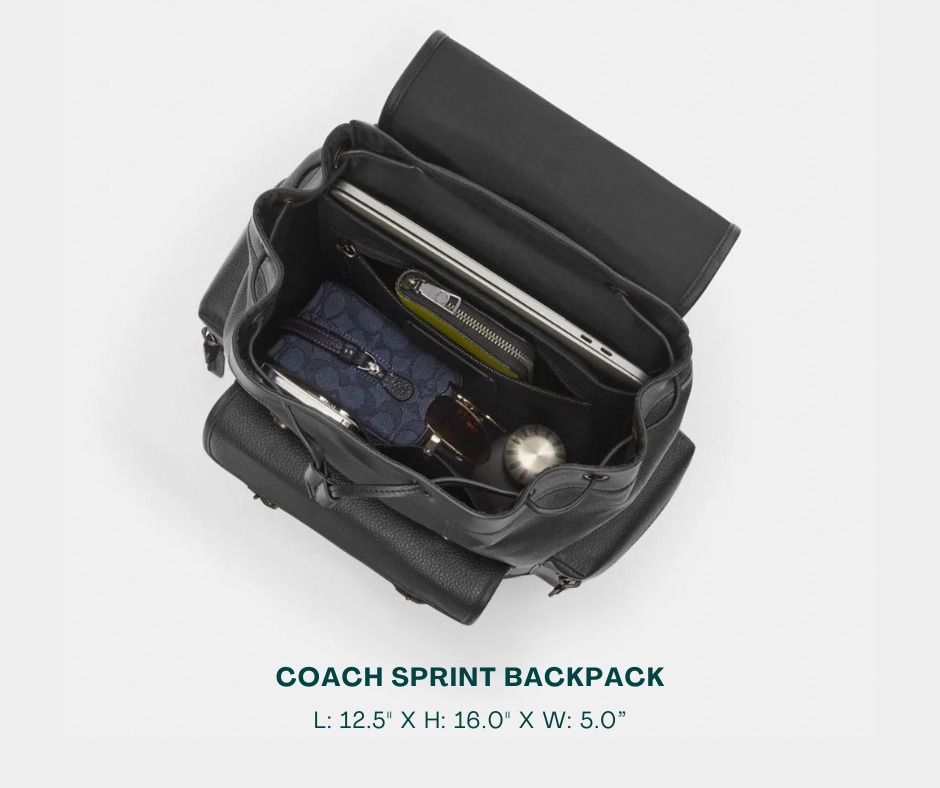 COACH Sprint Backpack for Men (Category: Backpacks) located in Manila. Submitted by moncaro.outlet (Listing ID 1436150492, Image 3). Description: COACH X Peanuts SPRINT Backpack - For Office or Formal Wear 💼 - In Signature Canvas - Size: L: 12.5" x H: 16.0" x W: 5.0” - Inclusions: Coach Paper Bag + Dust Bag - Lowest Price Guaranteed 💯 - From DTI Registered Supplier 🫡 - For MEETUP / PICKUP / DELIVERY ✅ FB Page: Moncaro Outlet IG Page: @moncaro.