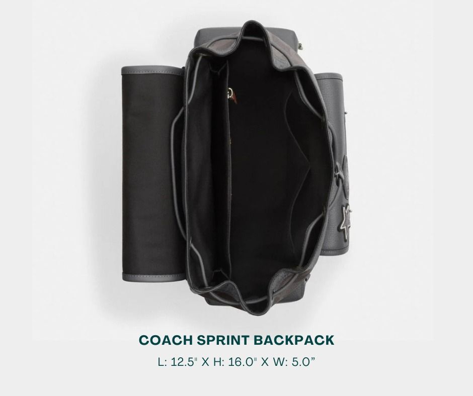 COACH Sprint Backpack for Men (Category: Backpacks) located in Manila. Submitted by moncaro.outlet (Listing ID 1436150959, Image 3). Description: COACH Outlet SPRINT Backpack - For Office or Formal Wear 💼 - In Signature Canvas (Gunmetal Gray) - Size: L: 11.25” x H: 17.75” x W: 6.5” - Inclusions: Coach Paper Bag + Dust Bag - Lowest Price Guaranteed 💯 - From DTI Registered Supplier 🫡 - For MEETUP / PICKUP / DELIVERY ✅ FB Page: Moncaro Outlet IG 