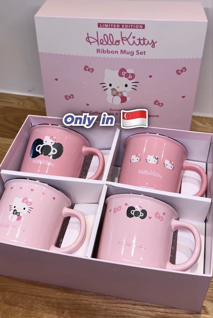 Coffee Bean X Hello Kitty Ribbon Mug Set446133753213112321