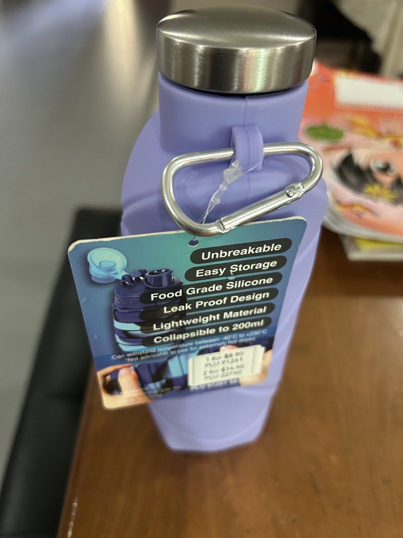 Collapsible Water Bottle - Unbreakable, BPA Free