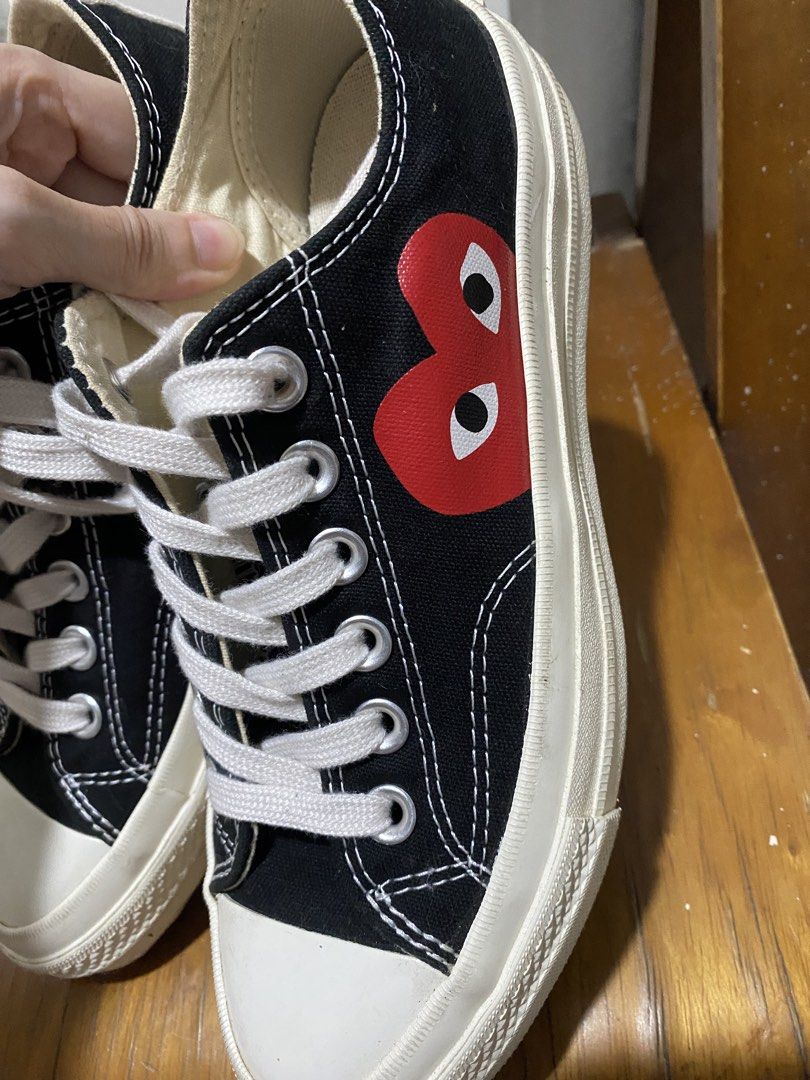 Converse Play Black (Category: Sneakers) located in Cavite. Submitted by jaffahediah_12 (Listing ID 1436191273, Image 3). Description: 23cm Like new condition Wear Once - Maliit sakin Must Read - All items are preloved Payments first via G. - Always limit your expectation when buying. - Some may have flaws, dirts and stains but no major flaws and all items are wearable. Thank you and happy online shopping :) .