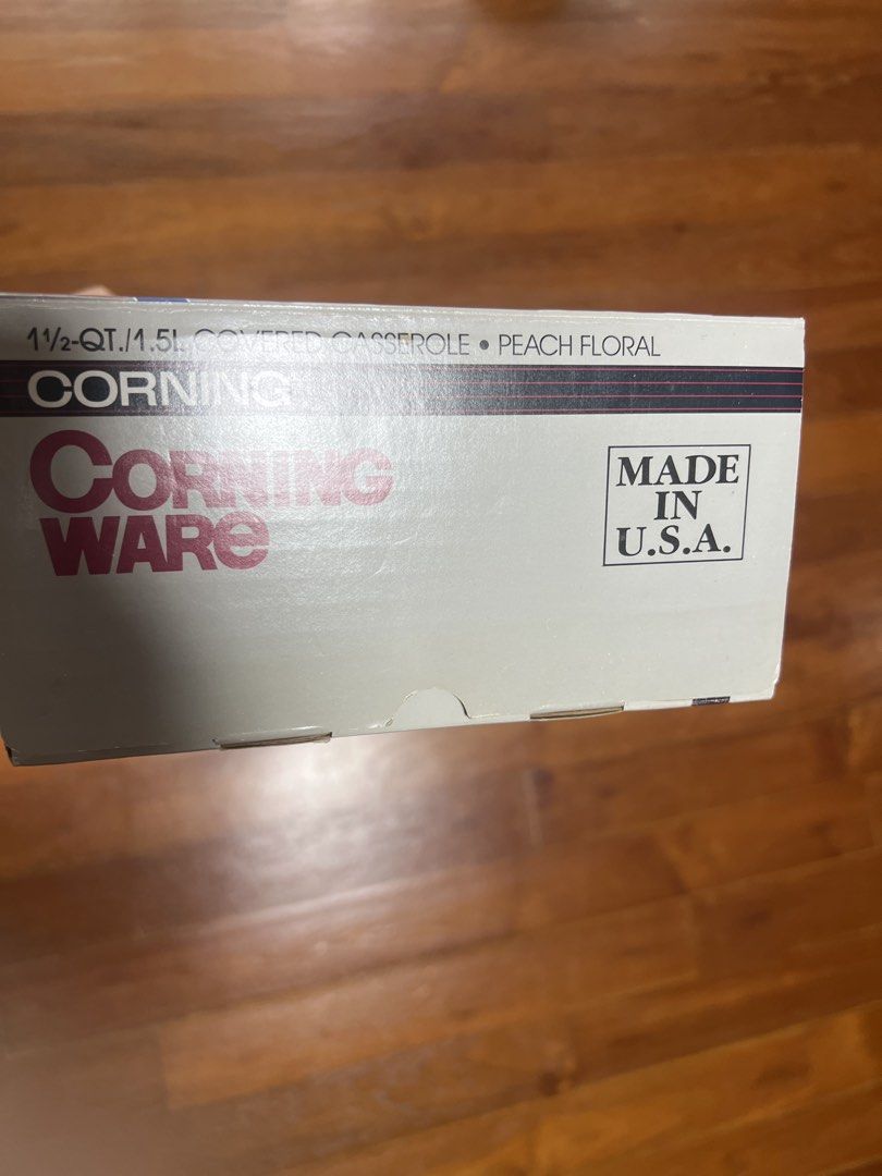 Corning ware 1.5L peach floral casserole445733685942691841