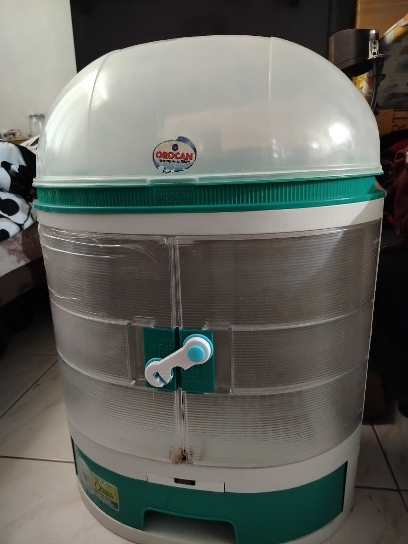 Dish cabinet (Category: Bathroom & Kitchen Fixtures) located in Pasay City. Submitted by secondhandshop3 (Listing ID 1436137385, Image 1). Description: orocan dish cabinet, 1 door with damaged but still usable .
