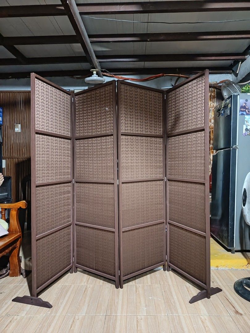 Divider Room Partition (Category: Other Home Furniture) located in Taytay. Submitted by when_z (Listing ID 1436189328, Image 1). Description: Hey there! Check out this stylish Japanese - style room divider! It's foldable, making it super easy to move around and set up wherever you need a little privacy or to section off a space. The design is clean and modern, perfect for adding a touch of zen to your home. Material: Wooden Native/Fabric Canvas. 