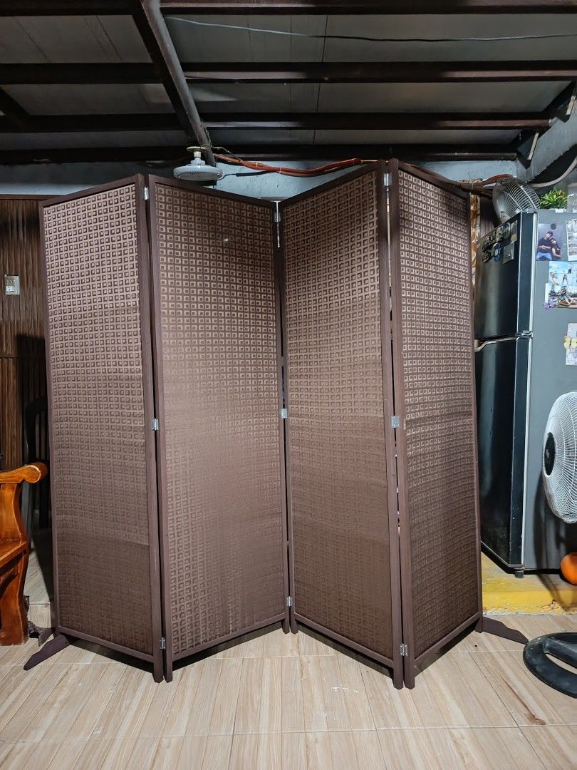 Divider Room Partition (Category: Other Home Furniture) located in Taytay. Submitted by when_z (Listing ID 1436189328, Image 2). Description: Hey there! Check out this stylish Japanese - style room divider! It's foldable, making it super easy to move around and set up wherever you need a little privacy or to section off a space. The design is clean and modern, perfect for adding a touch of zen to your home. Material: Wooden Native/Fabric Canvas. 