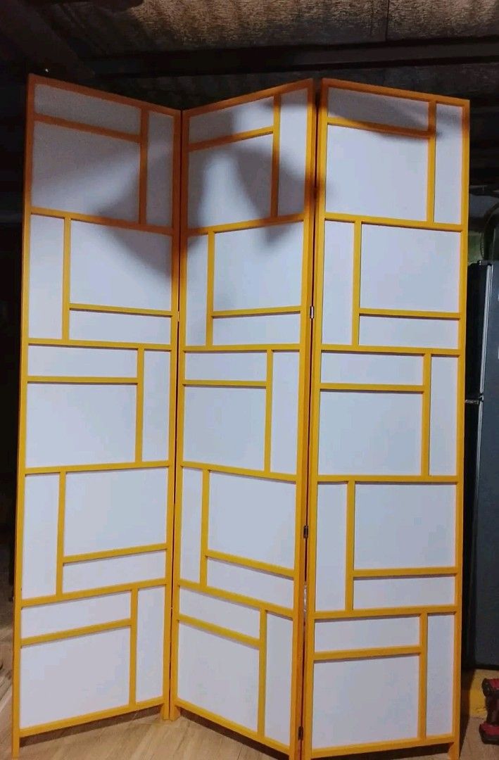 Divider Room Partition (Category: Other Home Furniture) located in Taytay. Submitted by when_z (Listing ID 1436189710, Image 3). Description: Hey there! Check out this stylish Japanese - style room divider! It's foldable, making it super easy to move around and set up wherever you need a little privacy or to section off a space. The design is clean and modern, perfect for adding a touch of zen to your home. Material: Wooden Native/Fabric Canvas. 