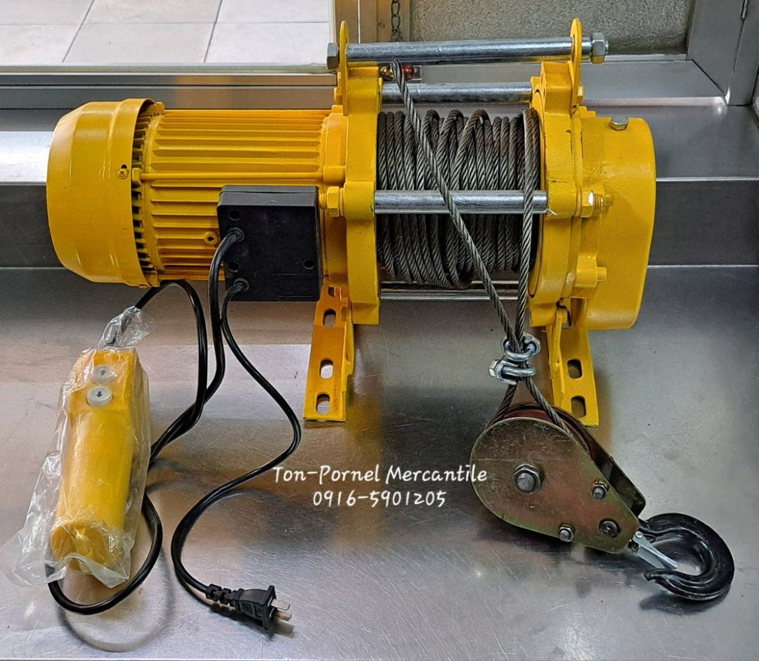 ELECTRIC WINCH (Category: Construction Tools & Equipment) located in Manila. Submitted by tonpornel (Listing ID 1436154414, Image 1). Description: ELECTRIC WINCH Ton-Pornel Mercantile • We supply Powertools, Hardware tools, Plumbing, Paints, Electrical and Construction materials • We offer Paint Mixing and Powertools Repair Visit us: 38 Marcos Highway Mayamot, Antipolo City https://maps.google.com/?cid=1384230075759805792&entry=gps Store hours Mo
