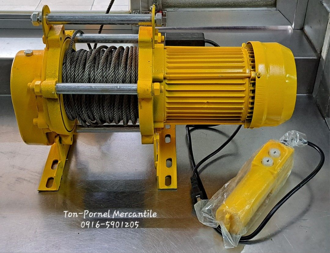 ELECTRIC WINCH (Category: Construction Tools & Equipment) located in Manila. Submitted by tonpornel (Listing ID 1436154414, Image 2). Description: ELECTRIC WINCH Ton-Pornel Mercantile • We supply Powertools, Hardware tools, Plumbing, Paints, Electrical and Construction materials • We offer Paint Mixing and Powertools Repair Visit us: 38 Marcos Highway Mayamot, Antipolo City https://maps.google.com/?cid=1384230075759805792&entry=gps Store hours Mo