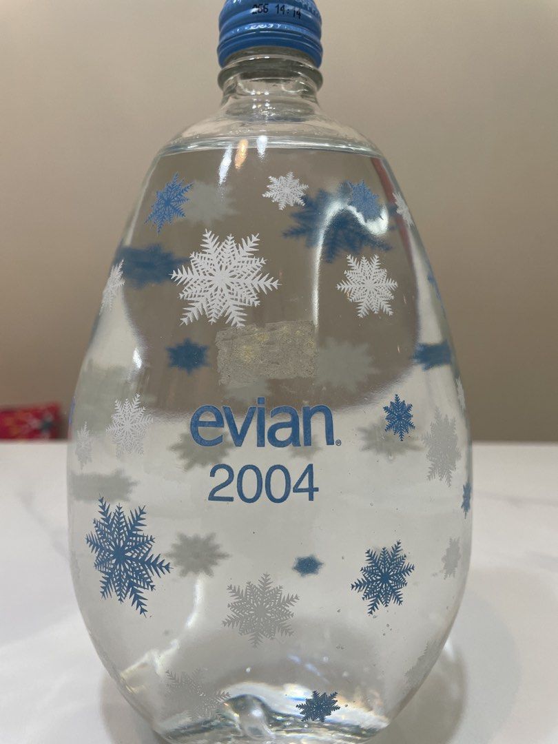 Evian 2004 Limited Edition Snowflake Bottle
