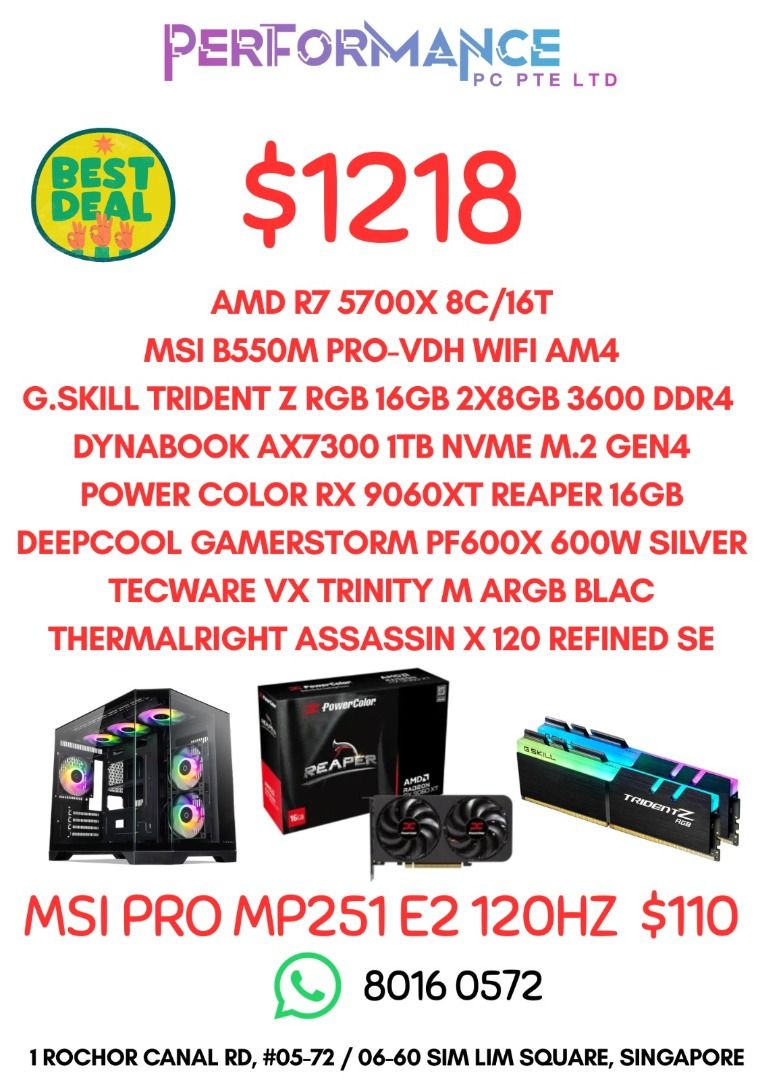 (FREE!! SSD)  DIY AMD BUNDLE FULLY CUSTOMISABLE GAMING PC445790907636787205