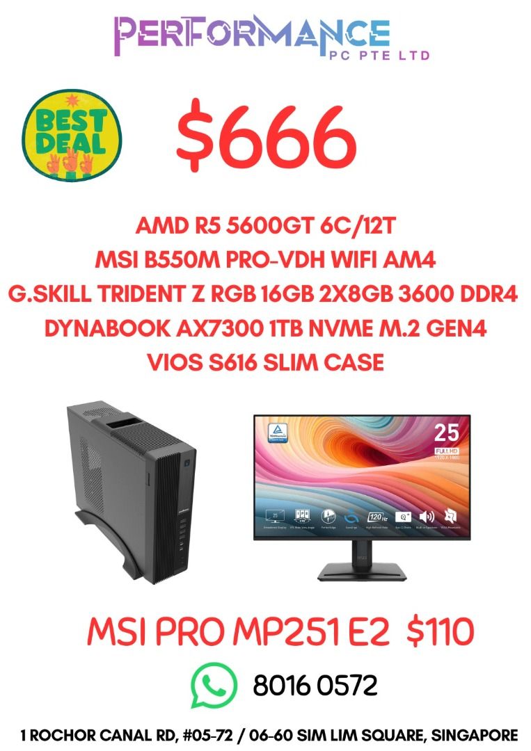 (FREE!! SSD)  DIY AMD BUNDLE FULLY CUSTOMISABLE GAMING PC