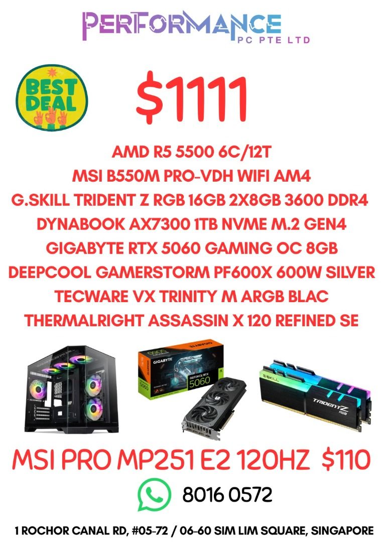 (FREE!! SSD)  DIY AMD BUNDLE FULLY CUSTOMISABLE GAMING PC445790907636787203